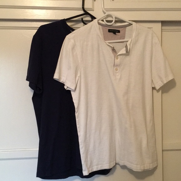 Banana Republic Other - x2 WORN/USED Banana Republic Nave & White Henley’s